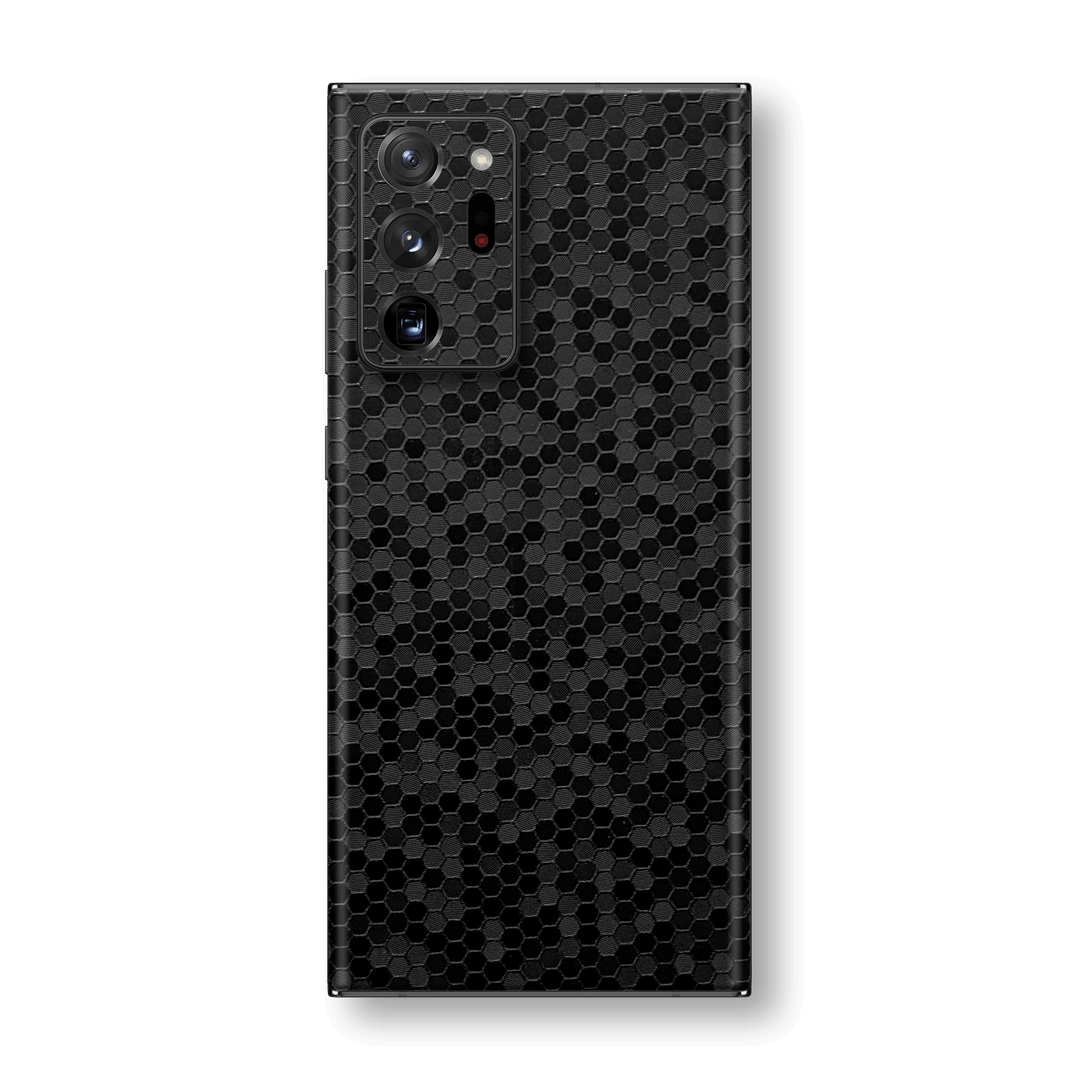 Samsung Galaxy NOTE 20 ULTRA Black Honeycomb 3D Textured Skin Wrap Sticker Decal Cover Protector by EasySkinz