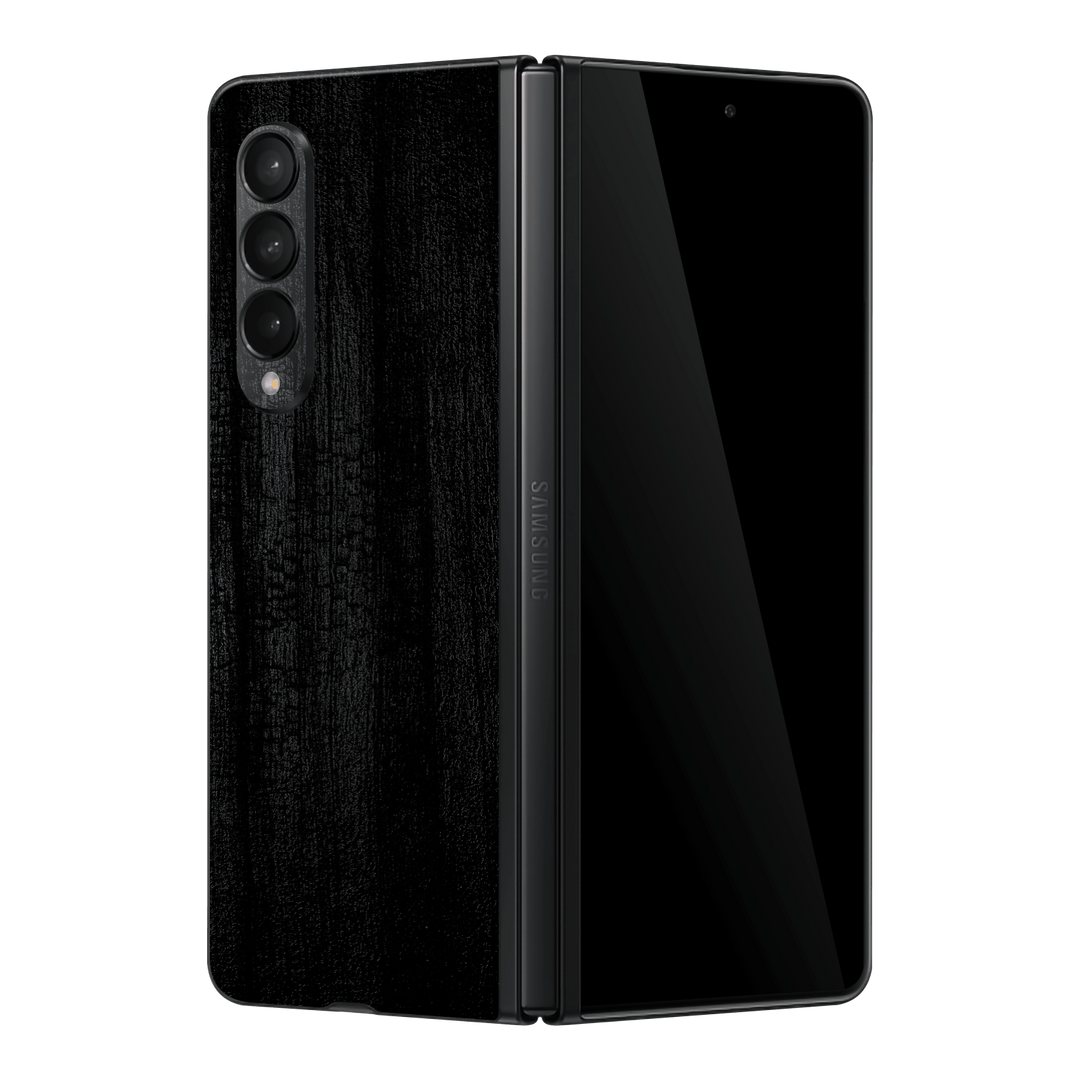 Samsung Galaxy Z Fold 3 Luxuria Black Charcoal Coal Stone Black Dragon 3D Textured Skin Wrap Sticker Decal Cover Protector by EasySkinz