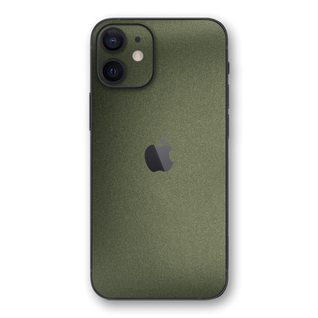 iPhone 12 MILITARY GREEN MATT Skin Wrap Sticker Decal Cover Protector by EasySkinz